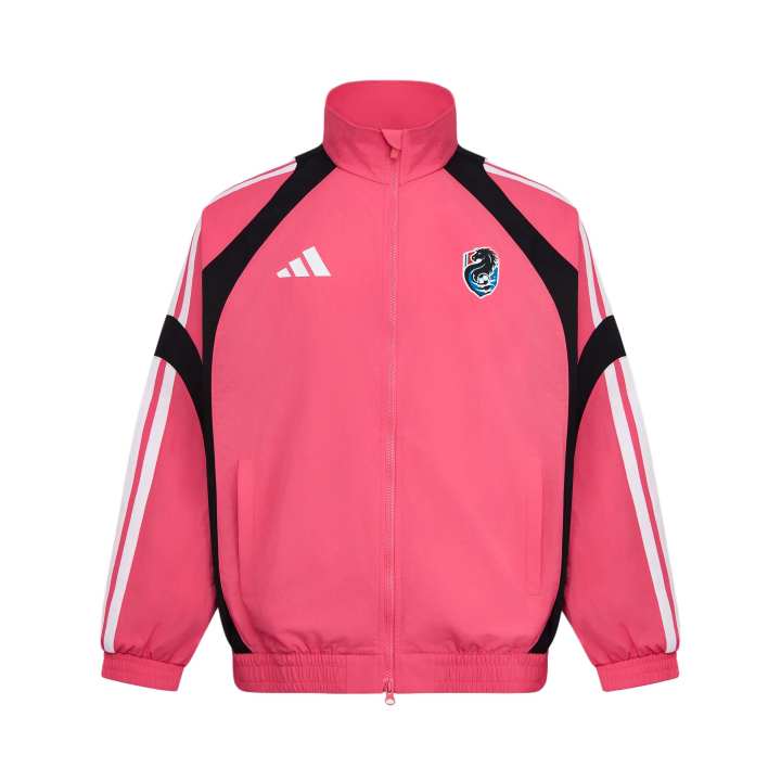 Adidas Adidas Jackets Unisex Natural Pink/Black Stand Collar Moderate Other