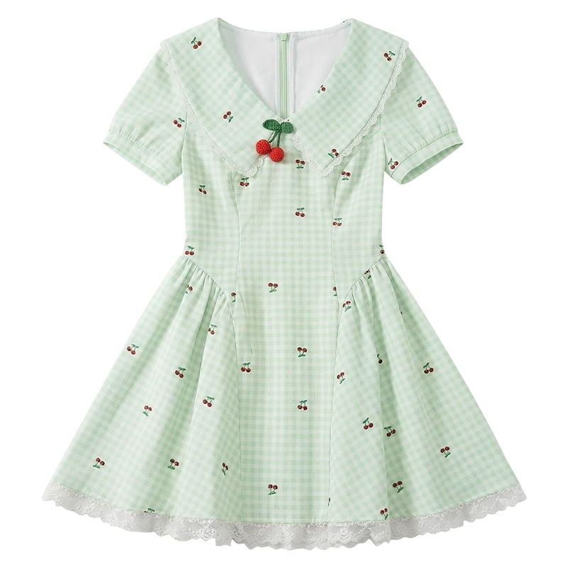 Fabric Pig Short Sleeved Dress Women's
