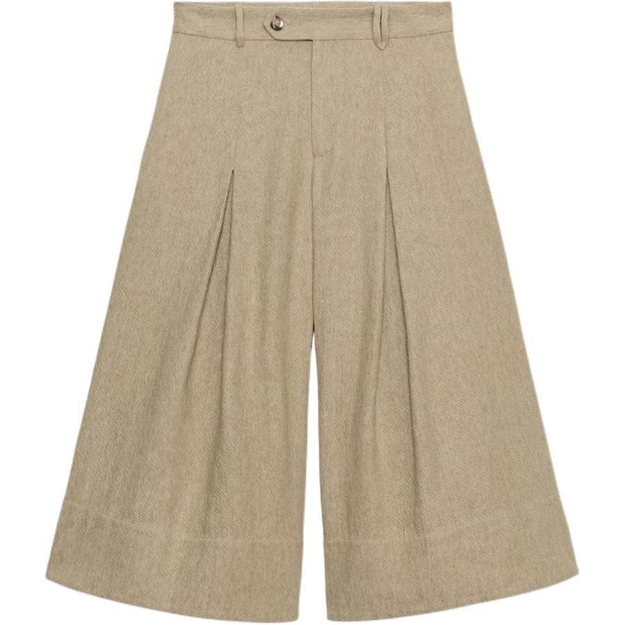 ZARA ZW Casual Pants Women's Khaki Moderate Wide Leg Pants