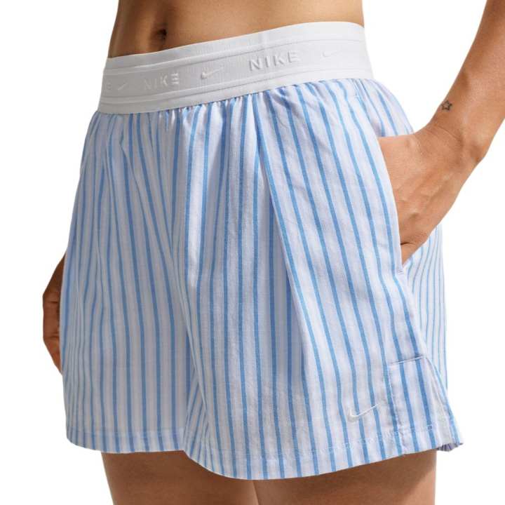 Nike Nike Casual Shorts Women's Blue White Stripes Moderate