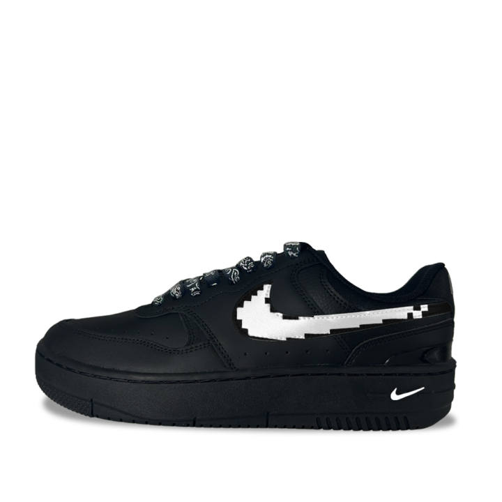 Nike Nike Gamma Force Black Island Pixel Synthetic Leather Abrasion Resistant Skateboard Shoes Unisex Black