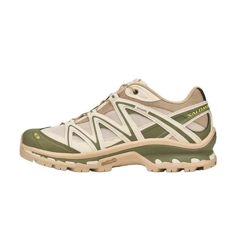SALOMON XT Quest Breathable Support Running Shoes Unisex Beige Green