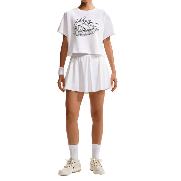 Nike Nike Tennis Tops Women's White Crew Neck Moderate
