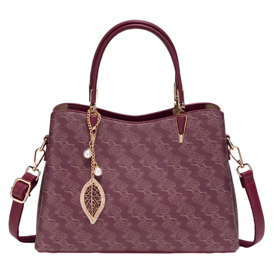 PAYOT PAYOT Synthetic Leather Handbag Regular Women's Burgundy
