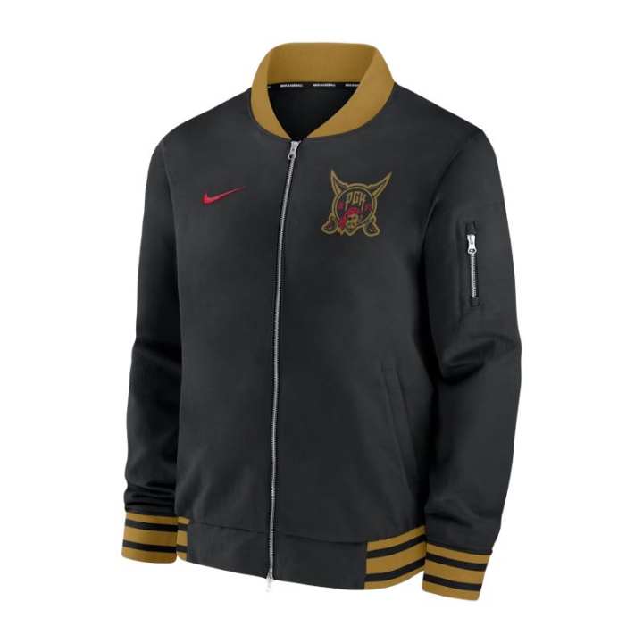 Nike Nike Pittsburgh Pirates Authentic Collection City Connect Men's Nike Mlb Full-Zip Bomber Jacket
