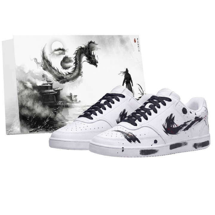 Nike Nike Court Vision 1 Skateboard Shoes Men's Low Top Black