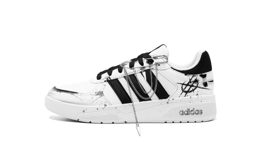 Adidas Adidas COURTBEAT Low top Skateboard Shoes Unisex Black White