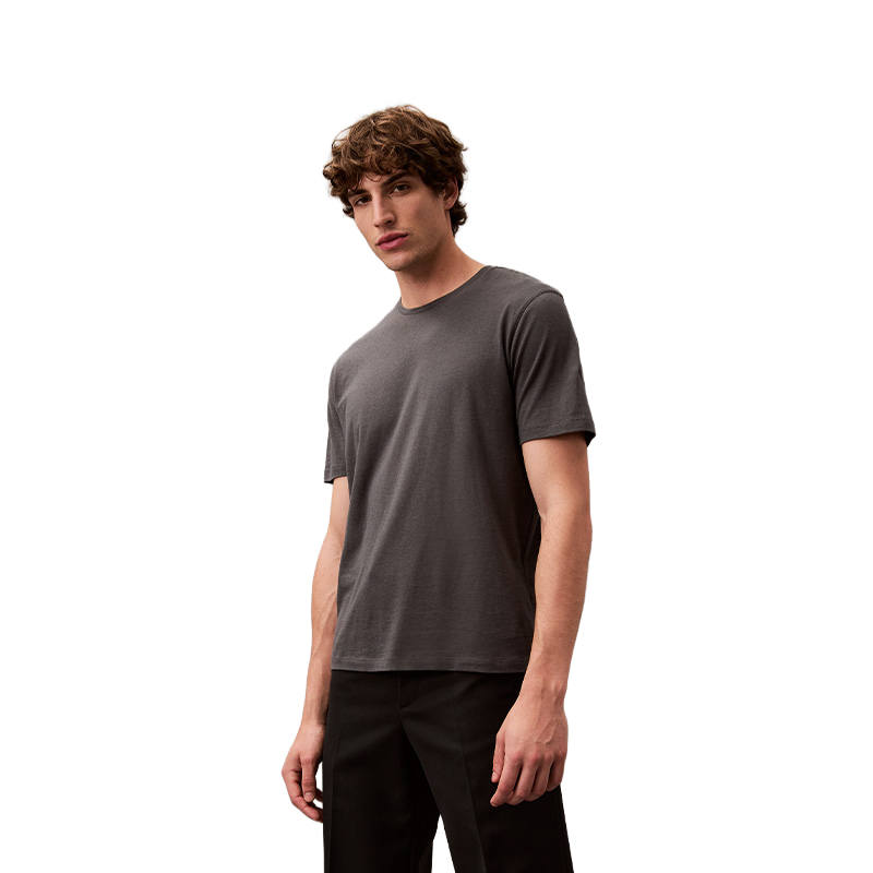 CALVIN KLEIN T Shirt Europe Version Men's Dark Slate Gray