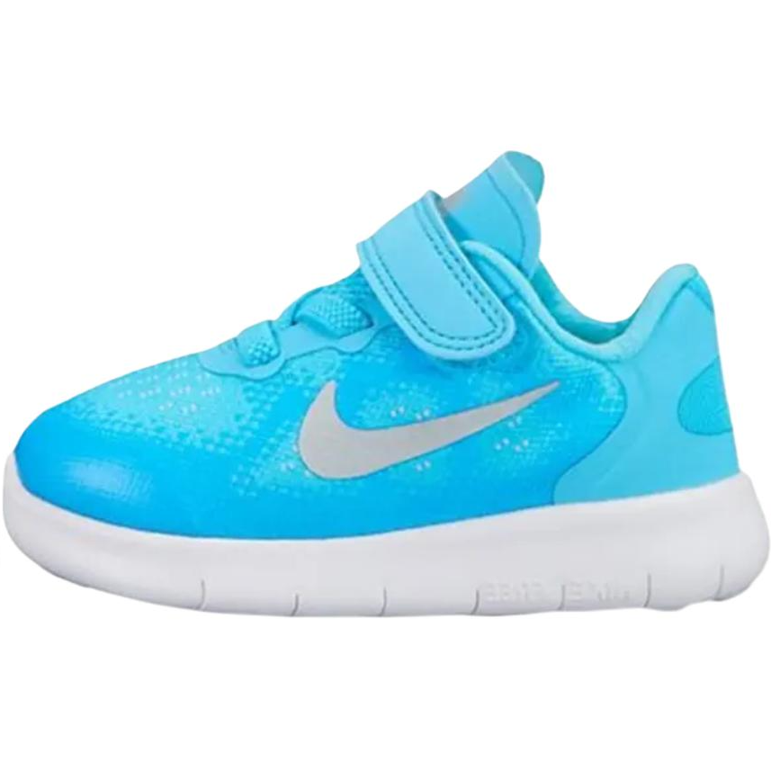 Nike Nike Free Rn 2017 Support Breathable Low top Toddler Shoes Blue Silver Infant And Toddler
