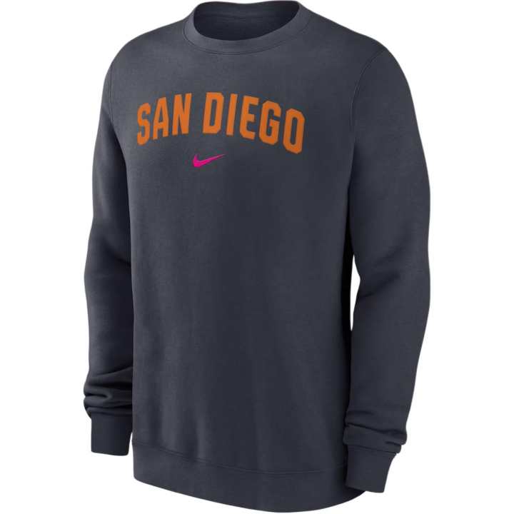 Nike Nike San Diego Padres 2-Hit Men's Nike Mlb Pullover Crew
