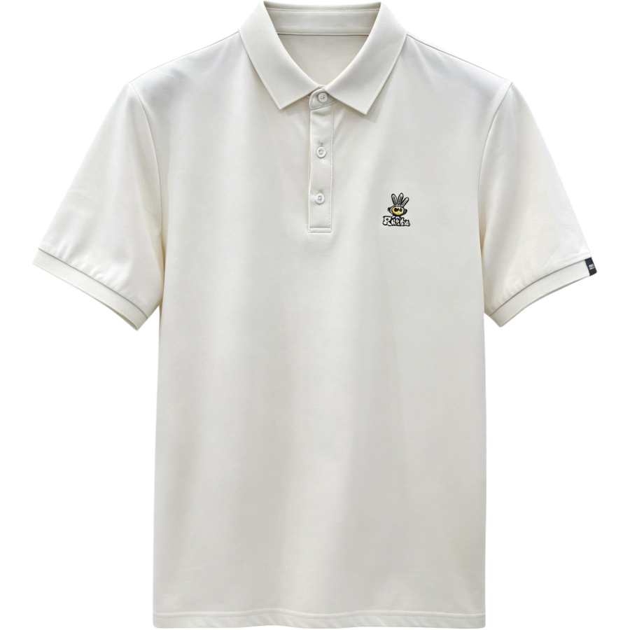 Lnga Landgre Polo Shirts Men's Apricot Polo Collar Thin Straight Fit