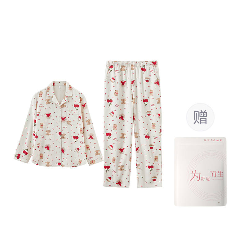 HONGDOUJUJIA Pajama Set Women's