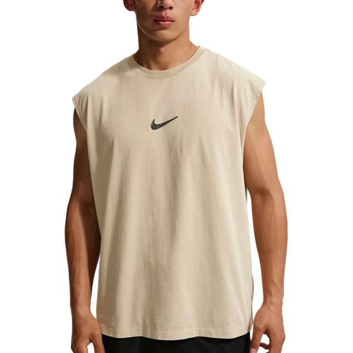 Nike Nike Tank Tops Men's Desert Khaki Crew Neck Moderate