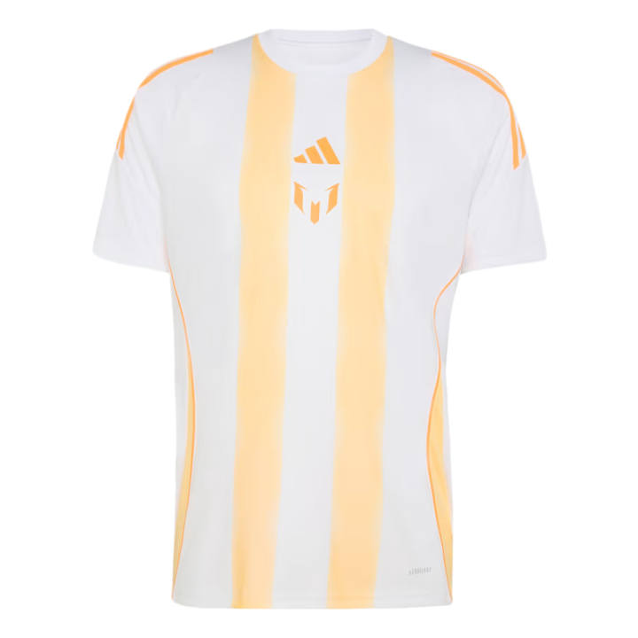 Adidas Adidas Messi T Shirts Men's White/Ice Orange Crew Neck Moderate