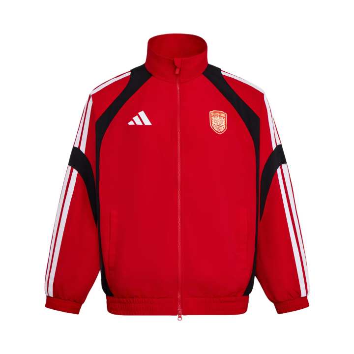 Adidas Adidas Jackets Unisex Light Scarlet/Black Stand Collar Moderate Other