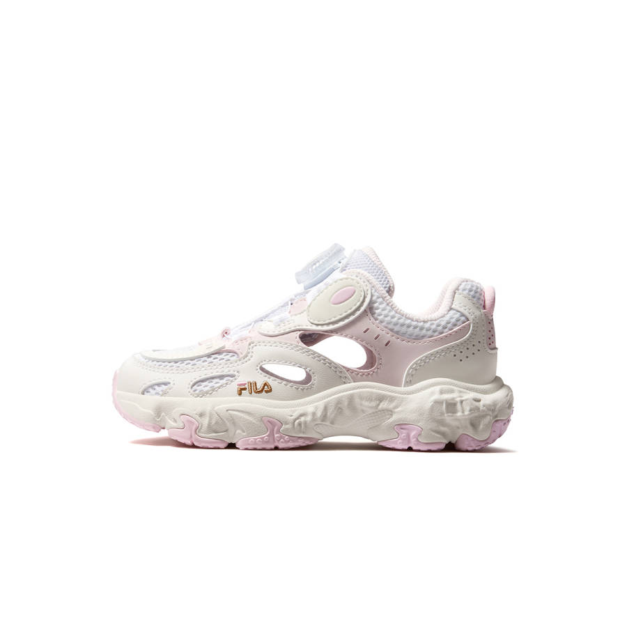 FILA KIDS Heritage FHT Synthetic Leather, Textile Running Shoes FILA White/Milk White Kids'