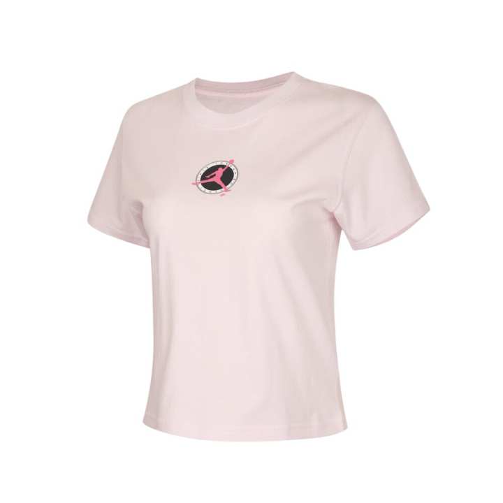Jordan Jordan Air T Shirts Women's Pink Crew Neck Moderate
