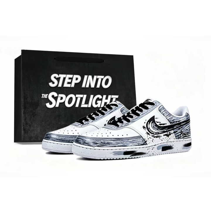 Nike Nike Court Vision 1 Coverage Low top Skateboard Shoes Men's Gray