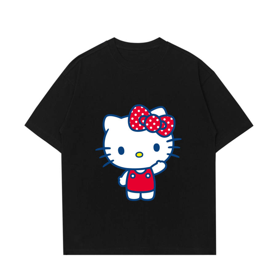 Sanrio x Hello Kitty Hello Kitty Summer Drop Shoulder Sleeve T Shirt Women's