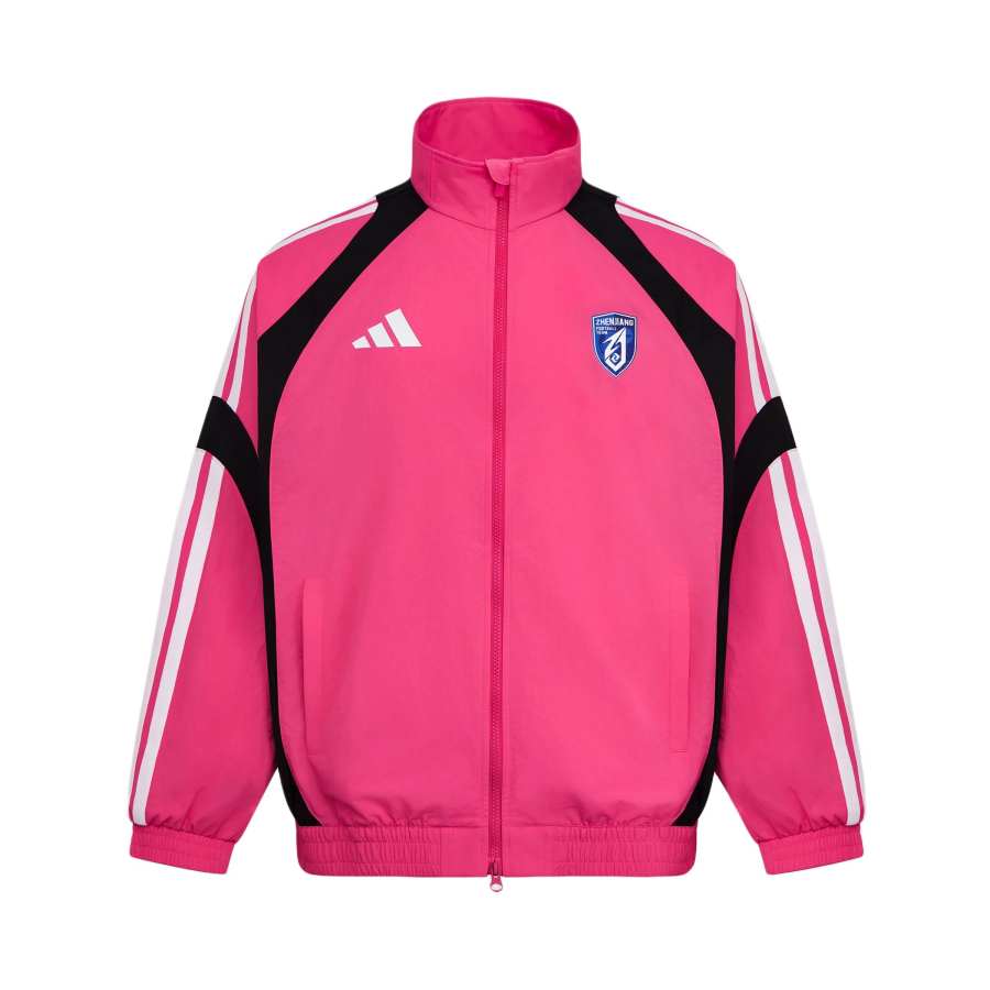 Adidas Adidas Jackets Unisex Bright Pink/Black Stand Collar Moderate Other