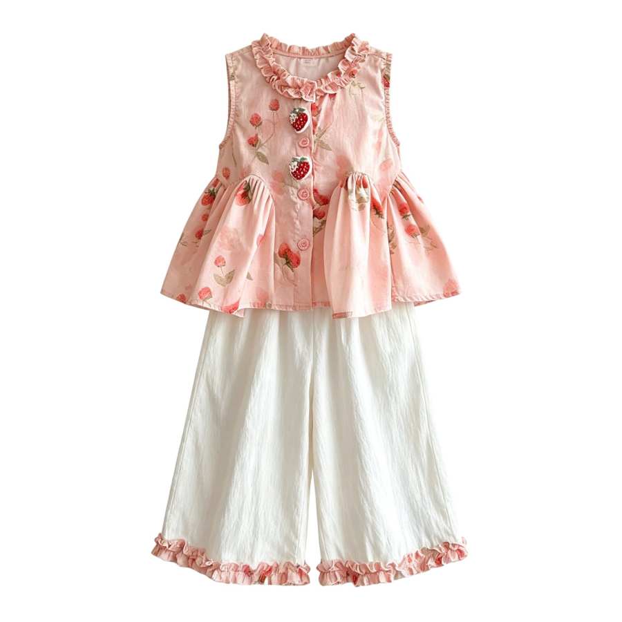Lanza Casual Sportswear 2 Piece Set Pink Kids'