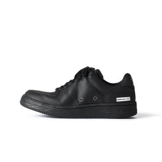 PIPG Cow Leather Low top Skateboard Shoes Unisex Black