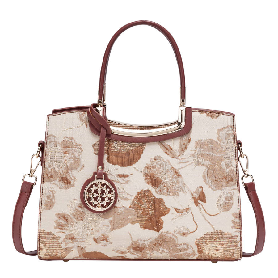 PAYOT PAYOT Synthetic Leather Handbag Regular Women's Brown