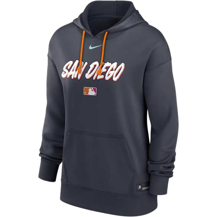 Nike Nike San Diego Padres Authentic Collection City Connect Women's Nike Therma Mlb Pullover Hoodie