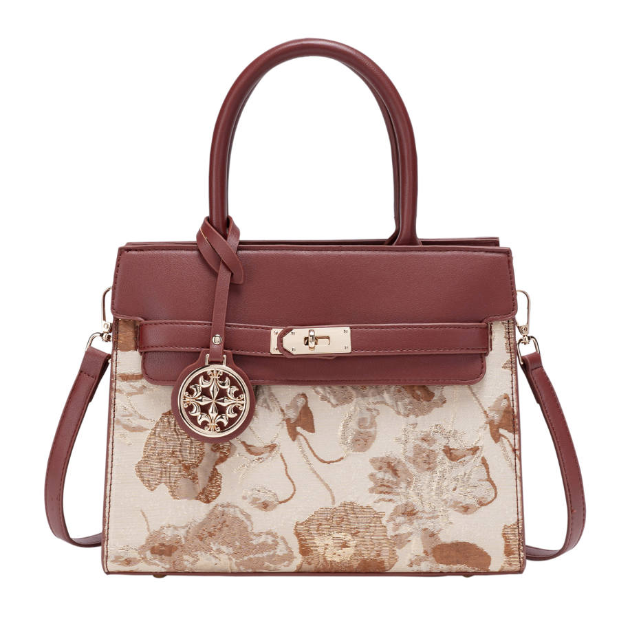 PAYOT PAYOT Synthetic Leather Handbag Regular Women's Brown