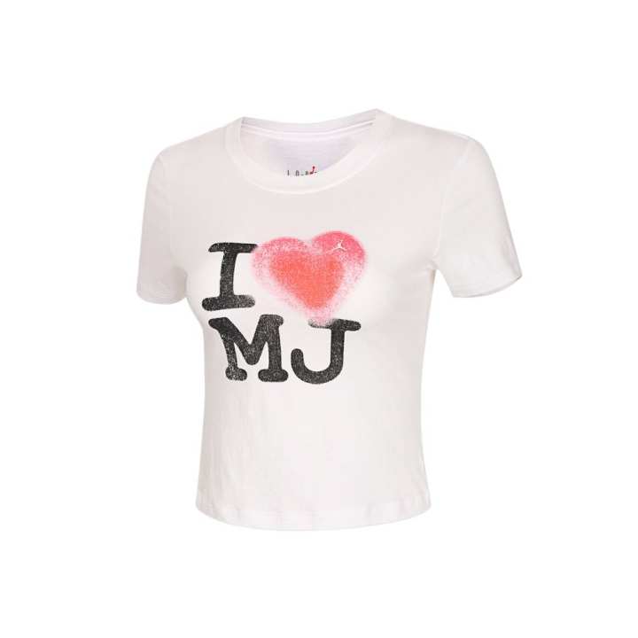 Jordan Jordan Flt T Shirts Women's White Crew Neck Moderate