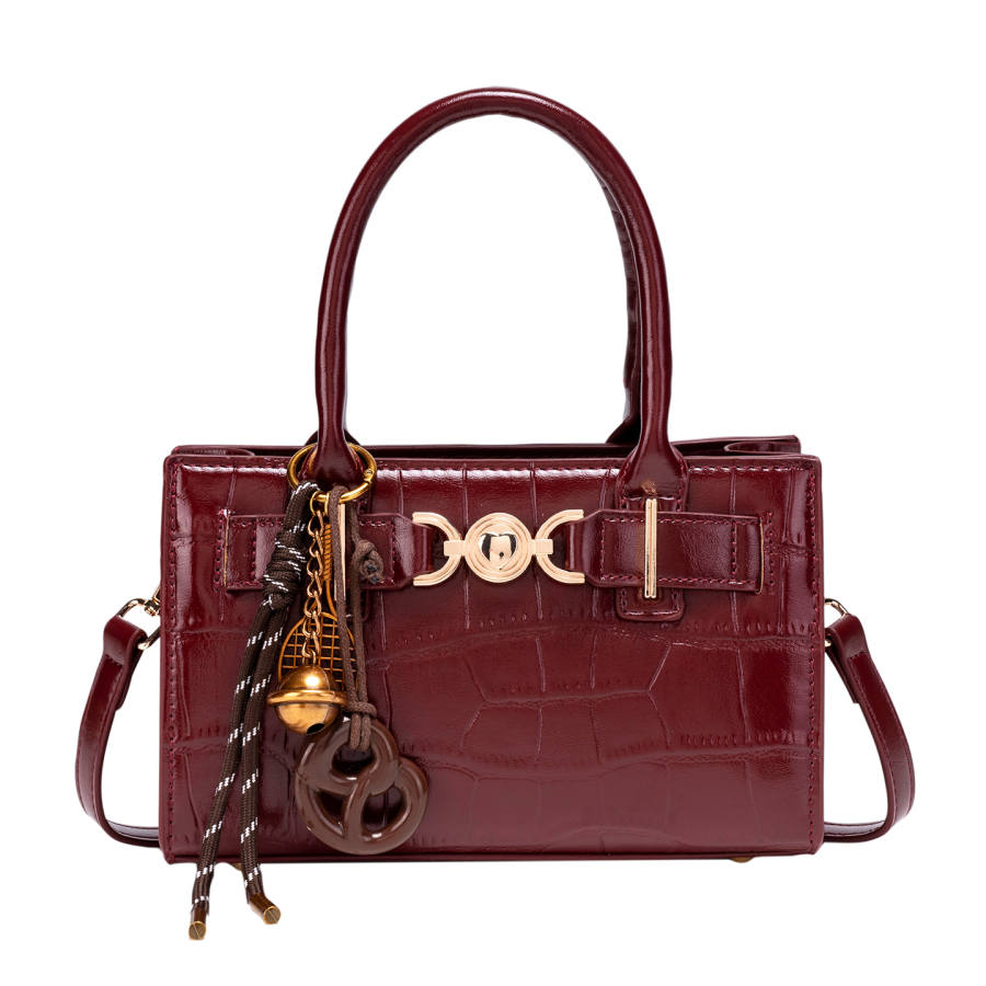 PAYOT Synthetic Leather Handbag Regular Women's Burgundy