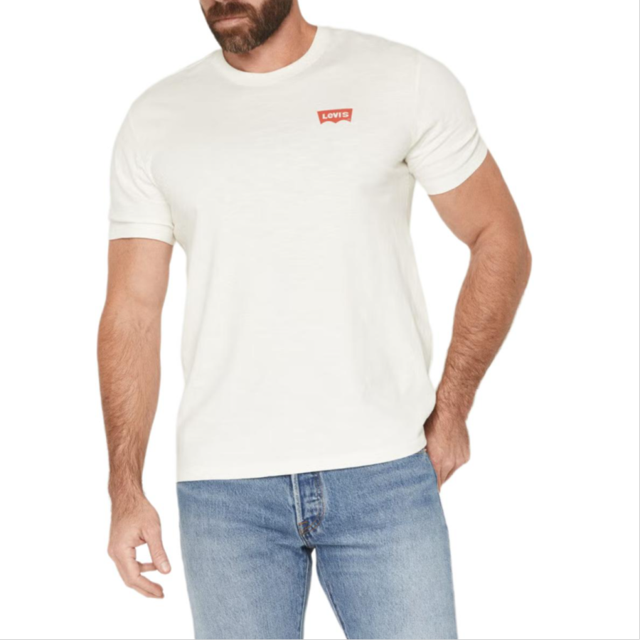 Levis Levis T Shirts Men's White Crew Neck
