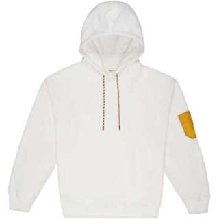 BALLY Sweatshirts Men's White Hooded Non Detachable Moderate