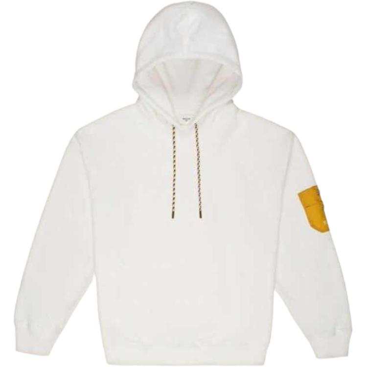 BALLY Sweatshirts Men's White Hooded Non Detachable Moderate
