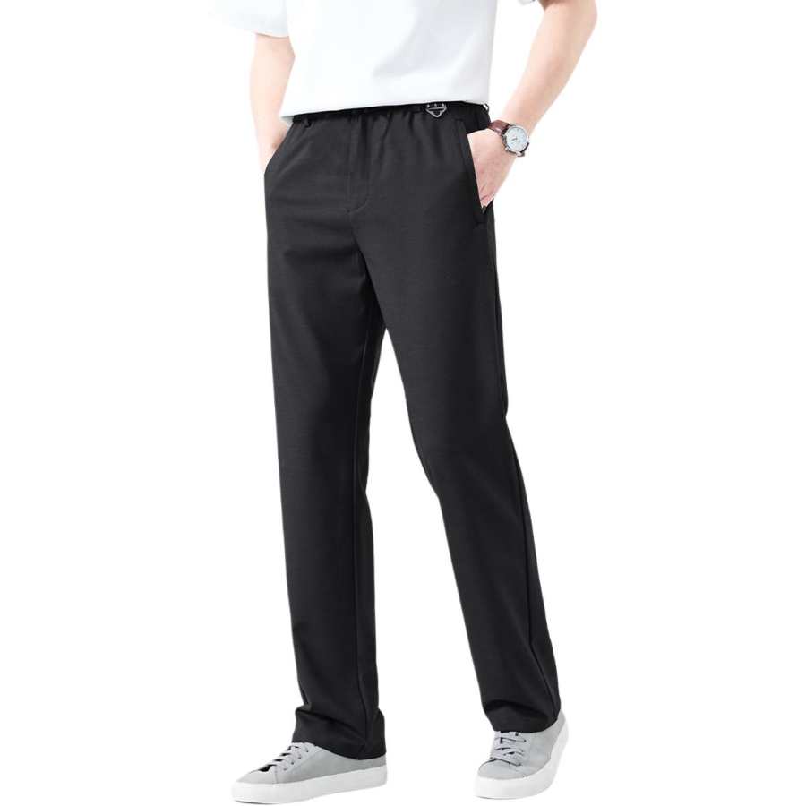 Hodo Casual Pants Men's Moderate Straight Fit Pants