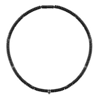 PHILIPP PLEIN Stainless Steel Agate Necklaces Unisex Black