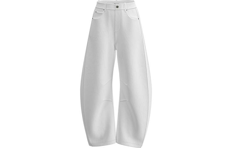 URBAN REVIVO Casual Pants Women's Raw White