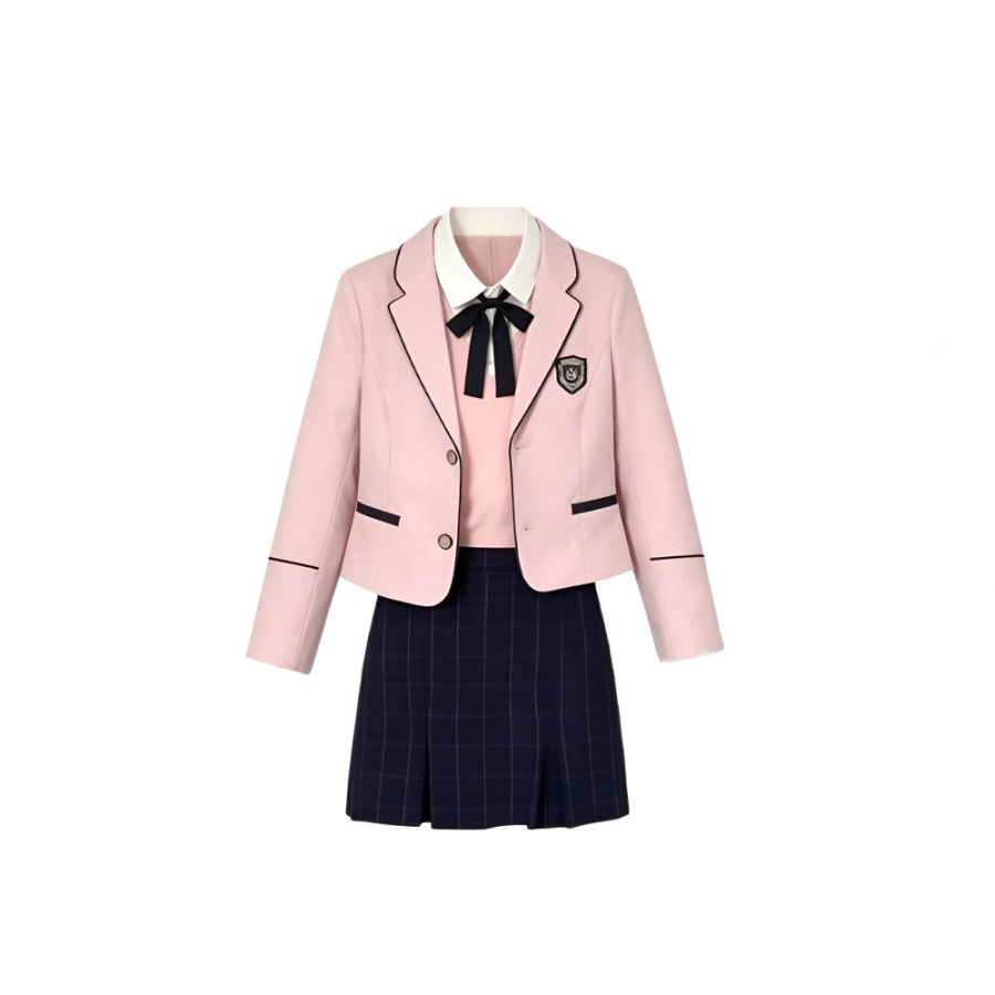 CPAURA Two Piece Skirt Sets Women's Lapel Moderate Short