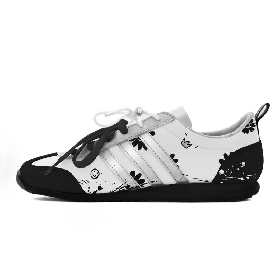 Adidas Adidas VS JOG 2.0 Low top German Army Trainers Unisex Black White