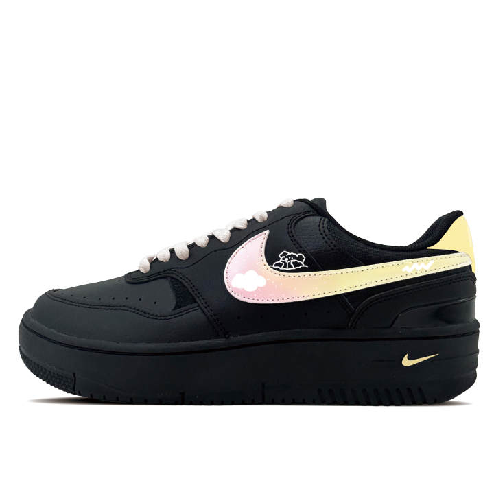 Nike Nike Gamma Force Mist Day Synthetic Leather Abrasion Resistant Low top Skateboard Shoes Unisex Black