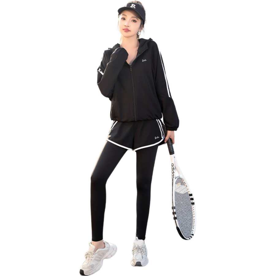Barbie Fitness Sets Women's Hooded Moderate