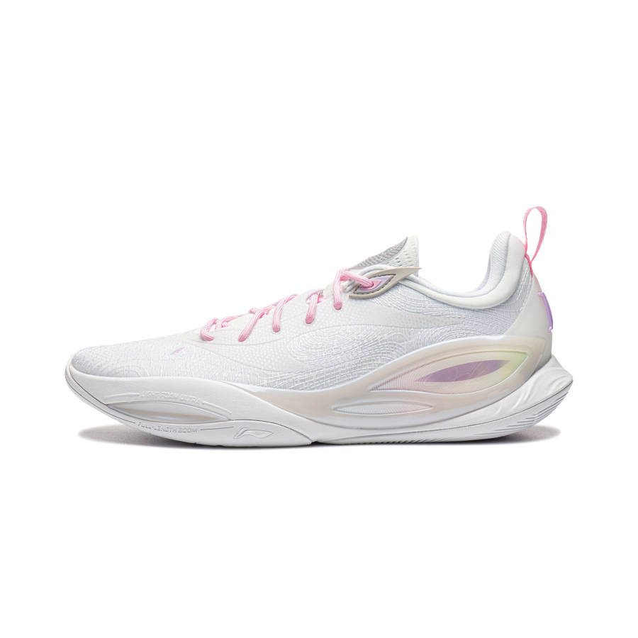 Li-Ning Li Ning DLO2 Cushioning Abrasion Resistant Rebound Grip Low top Basketball Shoes Men's Standard White