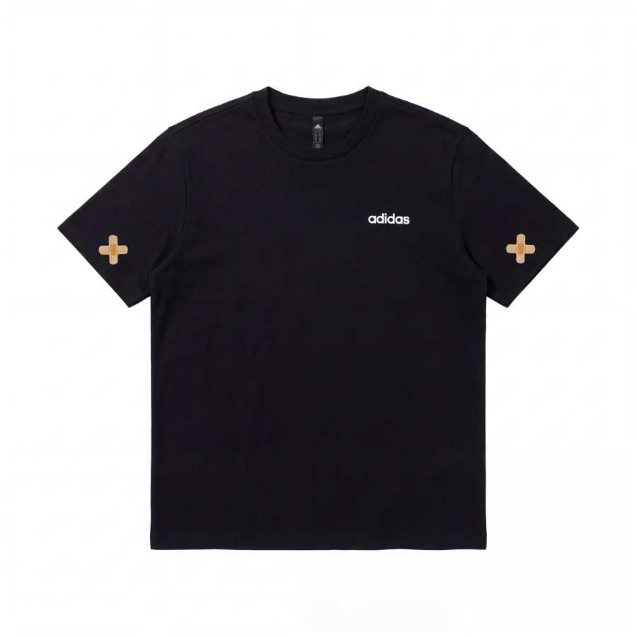 Adidas Adidas T Shirts Unisex Black Crew Neck Moderate Straight Fit