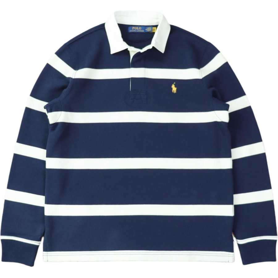 Polo Ralph Lauren Logo Embroidery Stripes Fleece Lined Long Sleeved Sweatshirt Men's