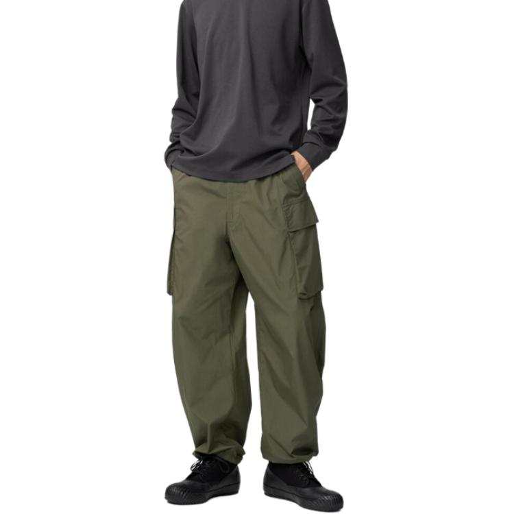 UNIQLO Cargo Pants Unisex 58 Dark Green Moderate