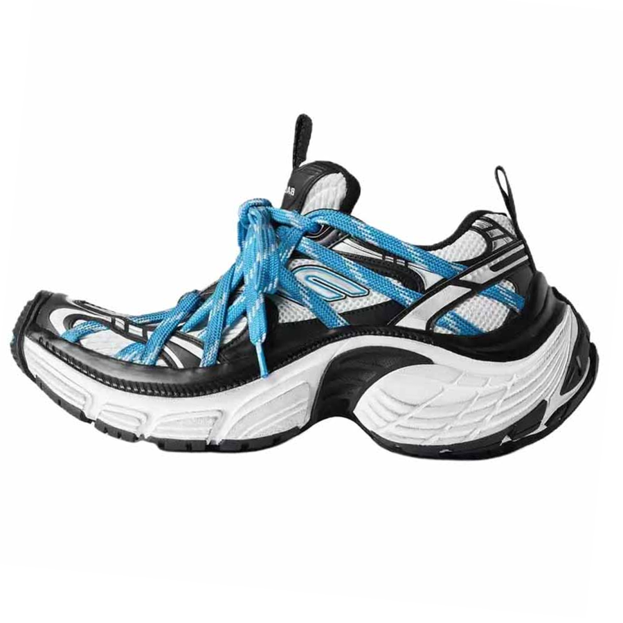 Balenciaga 6XL Extreme Laces Low top Chunky Sneakers Men's Blue
