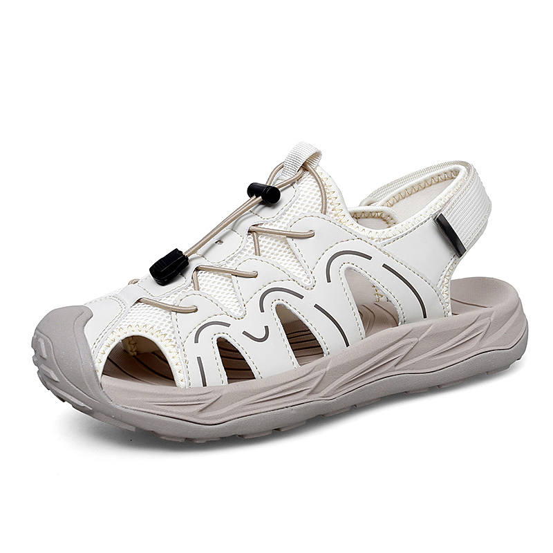YALU Rubber Sole Closed Toe Slippers Men's