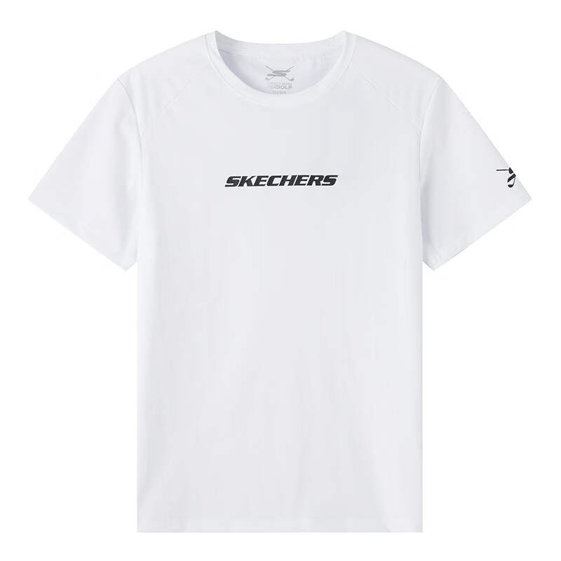 Skechers T Shirts Unisex White 000Q Crew Neck Moderate