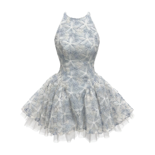MTHE Sleeveless Dresses Women's Floral Crew Neck Moderate Short