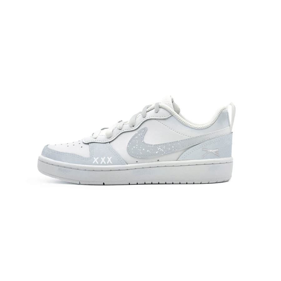 Nike Nike Court Borough Polar Shooting Stars Leather Low top Kids' Skateboarding Shoes Blue Unisex